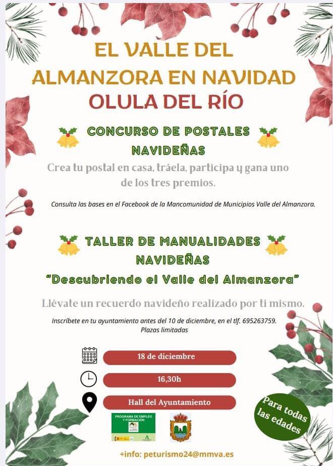 CONCURSO DE POSTALE NAVIDEÑAS Y TALLER DE MANUALIDADES